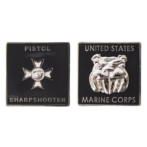 [Vanguard] Marine Corps Coin: Pistol Sharpshooter 1.75 Inch