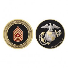 [Vanguard] Marine Corps Coin: First Sergeant 1.75 Inch