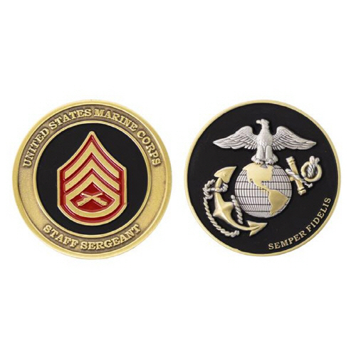 [Vanguard] Marine Corps Coin: Staff Sergeant 1.75 Inch