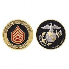 [Vanguard] Marine Corps Coin: Staff Sergeant 1.75 Inch