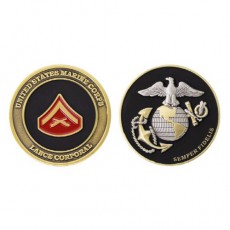 [Vanguard] Marine Corps Coin: Lance Corporal 1.75 Inch