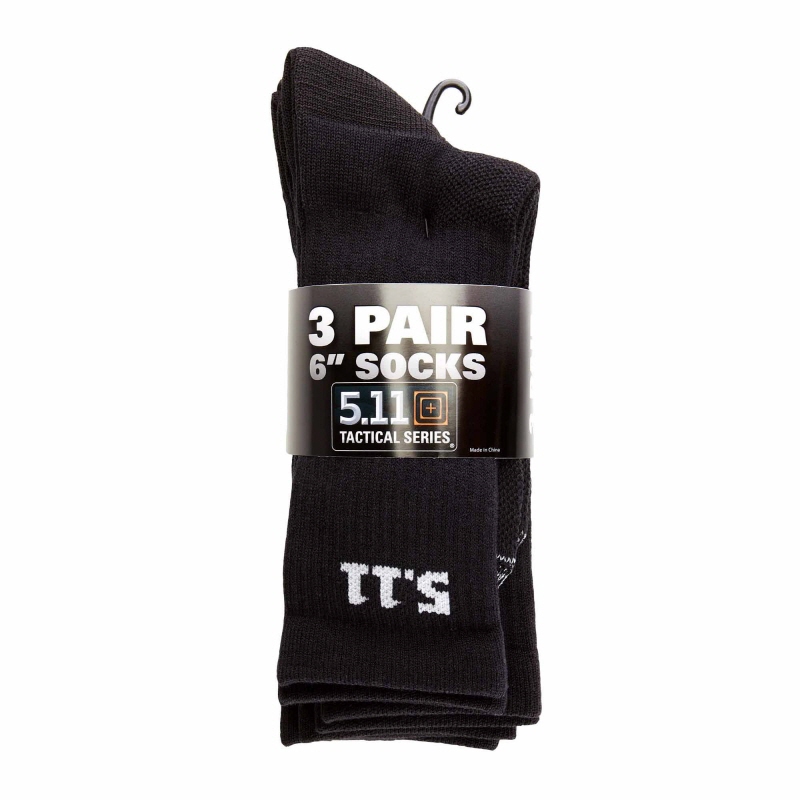 [5.11 Tactical] 6 Inch Socks 3-Pack / 50078 / [5.11 택티컬] 6인치 양말 - 3팩