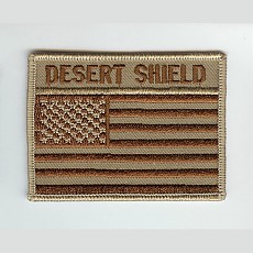 [Best Emblem & Insignia] US Flag Patch  -Desert Shield-