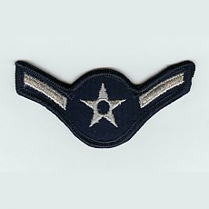 US Air Force Airman Sew On Patch (Old Style) - Large Color / 미공군 이등병 계급장 (구형)