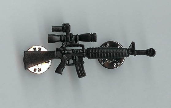 Full-Size Pewter Pin - AR15 Racegun3