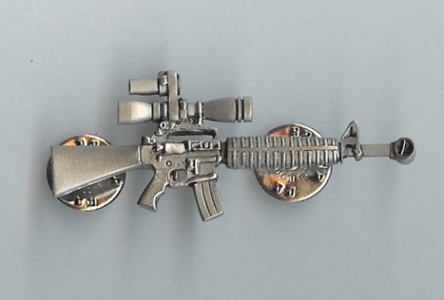 Full-Size Pewter Pin - AR15 Racegun3