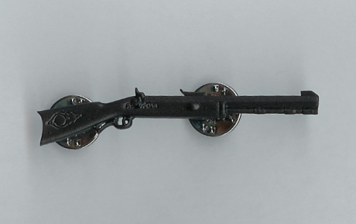 Full-Size Pewter Pin - Hawken Rifle