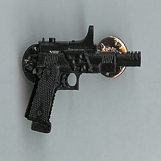 Full-Size Pewter Pin - Racegun 2