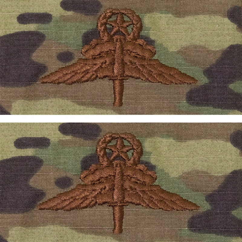 [Vanguard] Air Force Embroidered Badge: Free Fall Jump Wing: Master - OCP