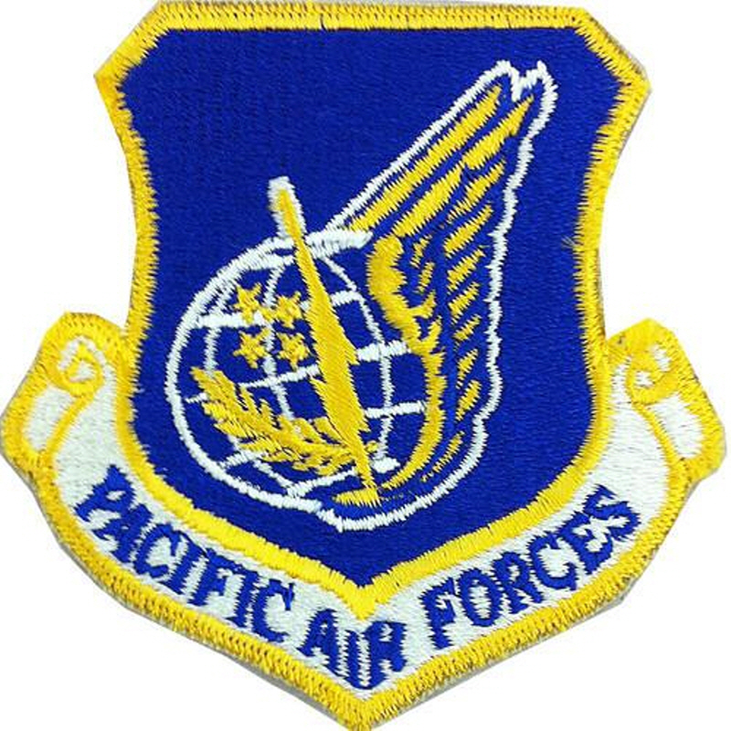 [Vanguard] Air Force Patch: Pacific Air Forces - color with hook closure