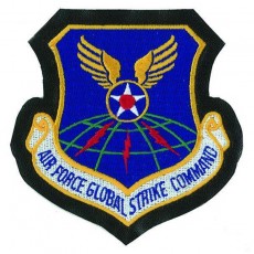 [Vanguard] Air Force Patch: Global Strike Command - leather with hook closure