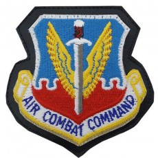 [Vanguard] Air Force Patch: Air Combat Command - leather with hook closure