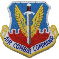 [Vanguard] Air Force Patch: Air Combat Command - color with hook closure