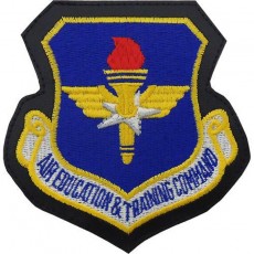 [Vanguard] Air Force Patch: Air Education and Training Command - leather hook closure