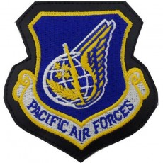 [Vanguard] Air Force Patch: Pacific Air Forces - leather with hook closure
