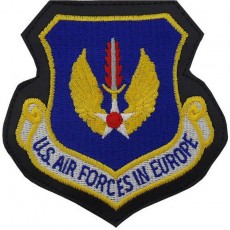 [Vanguard] Air Force Patch: Air Forces In Europe - leather with hook closure