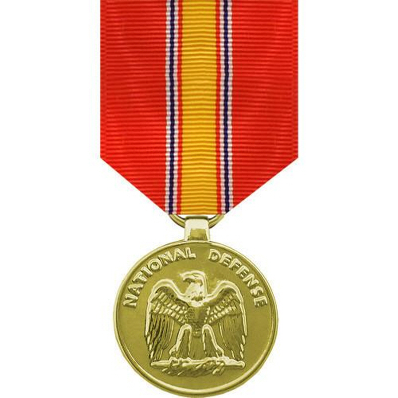 [Vanguard] Full Size Medal: National Defense - 24k Gold Plated