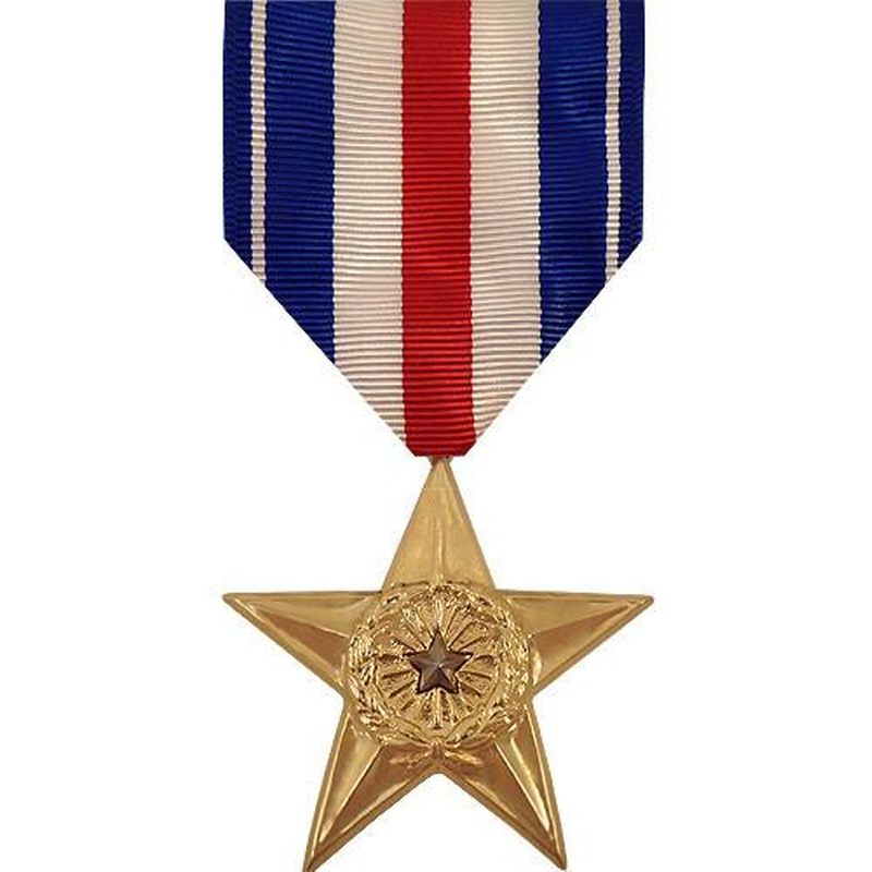 [Vanguard] Full Size Medal: Silver Star - 24k Gold Plated