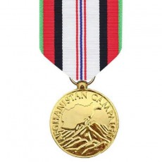 [Vanguard] Full Size Medal: Afghanistan Campaign - 24k Gold Plated