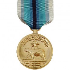 [Vanguard] Full Size Medal: Coast Guard Arctic Service - 24k Gold Plated