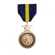 [Vanguard] Full Size Medal: Navy and Marine Corps Distinguished Service - 24k Gold Plated