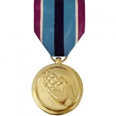 [Vanguard] Full Size Medal: Humanitarian Service - 24k Gold Plated