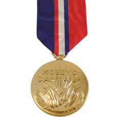 [Vanguard] Full Size Medal: Kosovo Campaign Medal - 24k Gold Plated