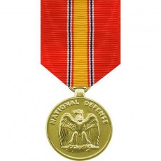 [Vanguard] Full Size Medal: National Defense - 24k Gold Plated
