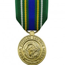 [Vanguard] Full Size Medal: Korean Defense Service Medal - 24k Gold Plated