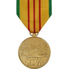 [Vanguard] Full Size Medal: Vietnam Service - 24k Gold Plated