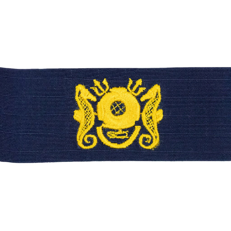 [Vanguard] Coast Guard Embroidered Badge: Diving Officer - Ripstop fabric