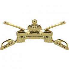 [Vanguard] Army Officer Branch of Service Collar Device: Armor - 22k gold plated
