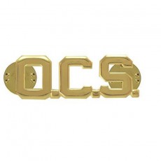 [Vanguard] Army Officer Branch of Service Collar Device: OCS - 22k gold plated