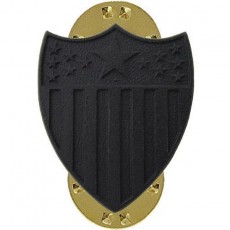 [Vanguard] Army Officer Collar Device: Adjutant General - black metal