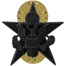 [Vanguard] Army Officer Collar Device: General Staff - black metal