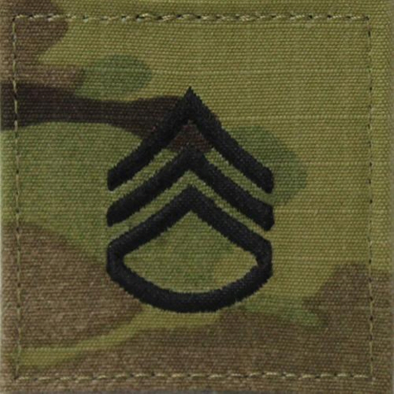 [Vanguard] Army Embroidered OCP with Hook Rank Insignia: Staff Sergeant