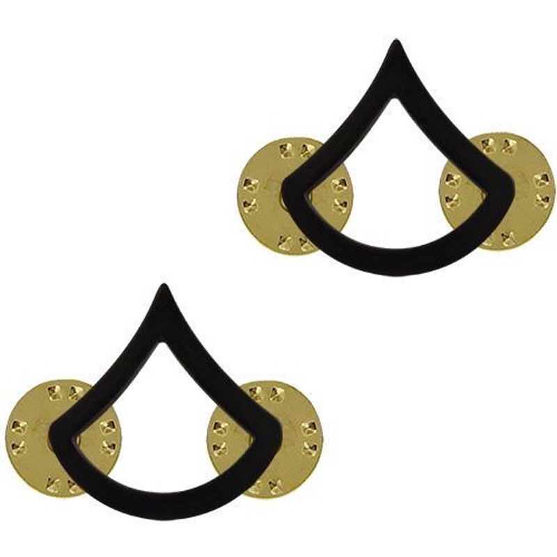 [Vanguard] Army Chevron: Private First Class - black metal