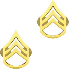 [Vanguard] Army Chevron: Staff Sergeant - 22k gold plated