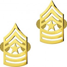 [Vanguard] Army Chevron: Sergeant Major - 22k gold plated