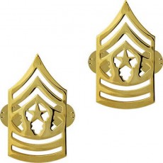 [Vanguard] Army Chevron: Command Sergeant Major - 22k gold plated
