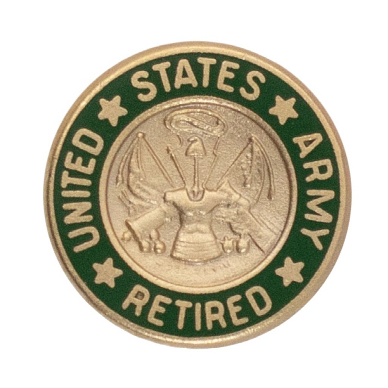 [Vanguard] Army Lapel Pin: US. Army Retired 1968-2007