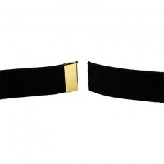 [Vanguard] Army Belt: Black Elastic with 22k Gold Tip - male