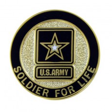 [Vanguard] Army Lapel Pin: Soldier for Life, Veteran