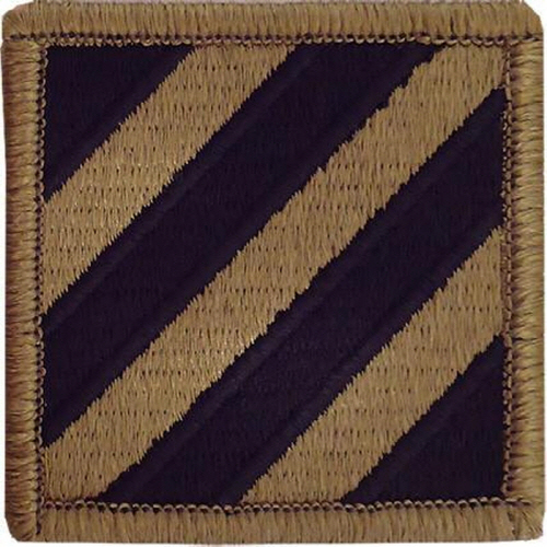 [Vanguard] Army PATCH: THIRD INFANTRY DIVISION - EMBROIDERED ON OCP