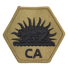[Vanguard] Army Patch: California National Guard CA Letters - embroidered on OCP