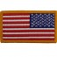 [Vanguard] Flag Patch: United States of America - hook closure gold edge reversed