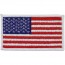 [Vanguard] Flag Patch: United States of America 2 by 3-1/4 inch with white edge