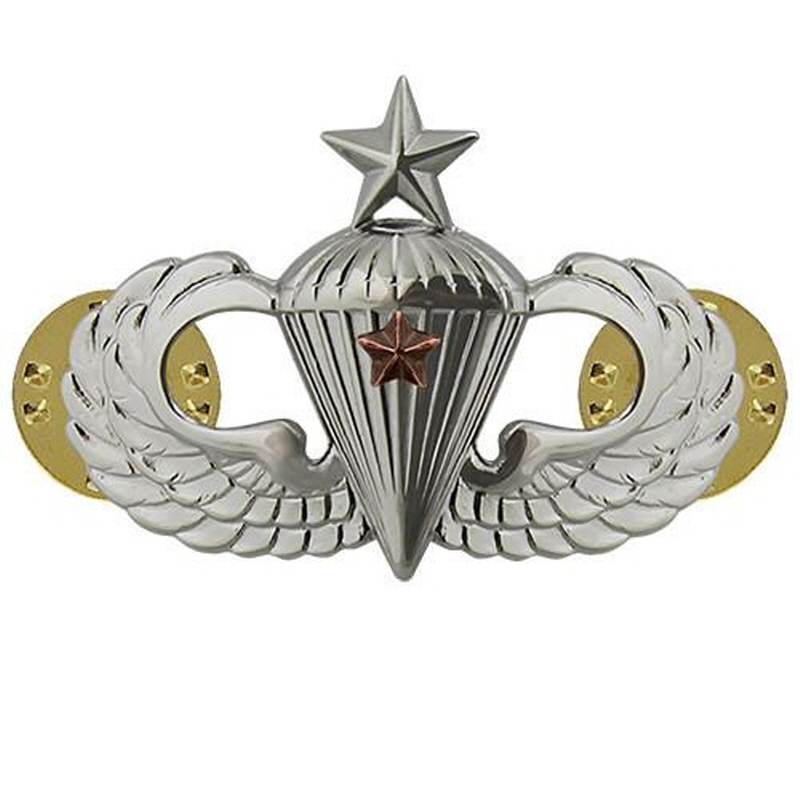 [Vanguard] Army Badge: Senior Combat Parachute First Award - mirror finish