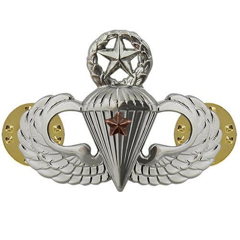 [Vanguard] Army Badge: Master Combat Parachute First Award - mirror finish