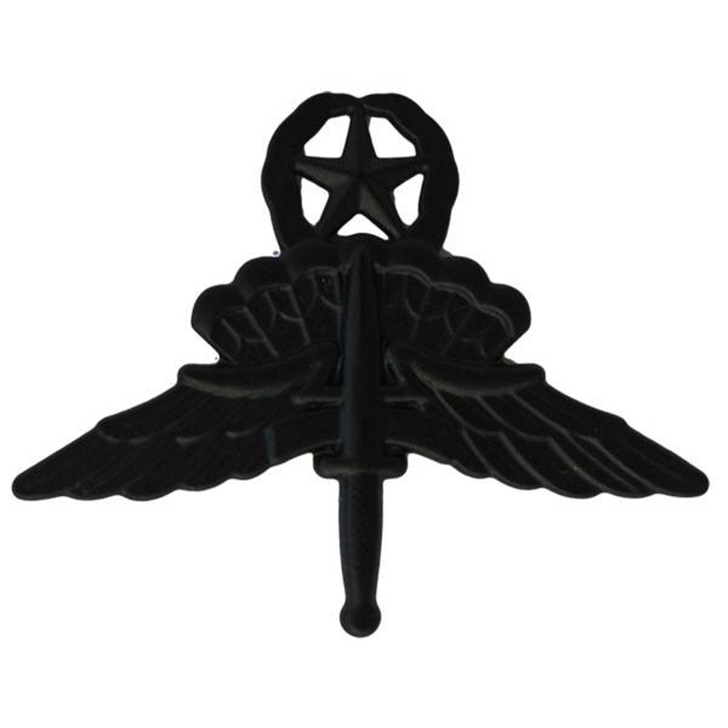 [Vanguard] Army Badge: Freefall Jump Wings Master - regulation size, black metal